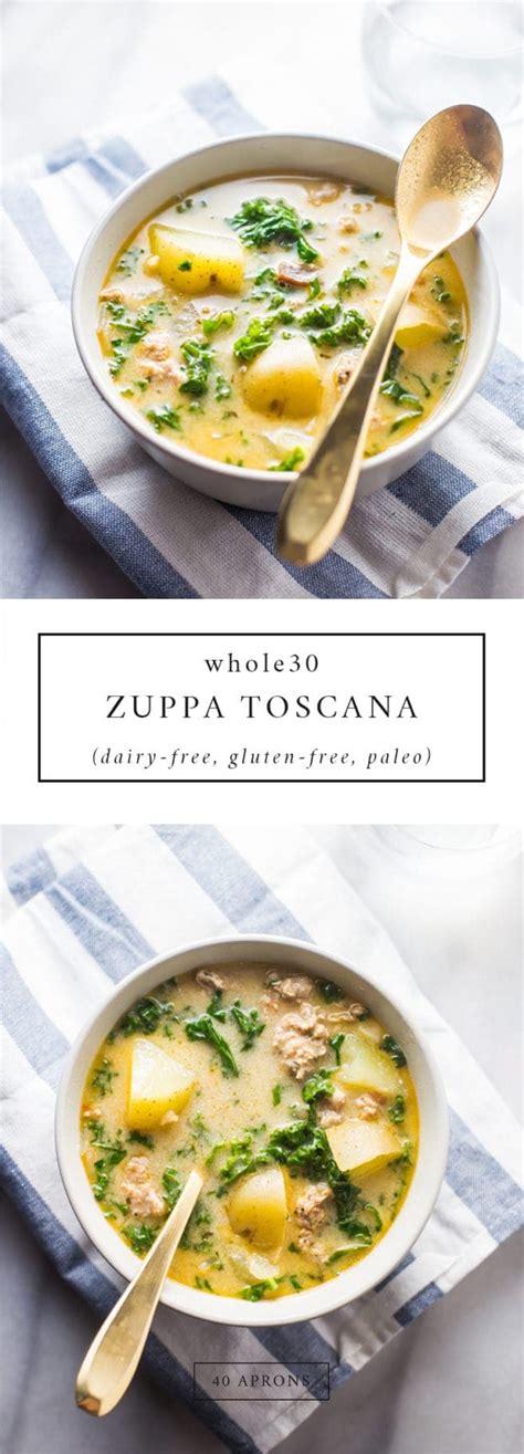 Healthy Zuppa Toscana Whole30 Paleo Dairy Free 40 Aprons