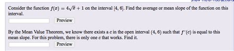 Solved Consider The Function F X 4 Squareroot X 1 On