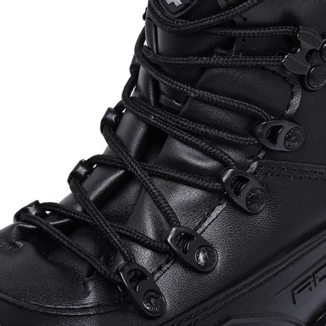 Bota Militar Tático Tiger Pro Preto Brilhante Acero Botas