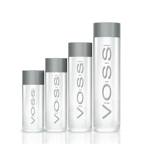 200ml 300ml 500ml 1000ml Custom Transparent Round Glass Voss Water