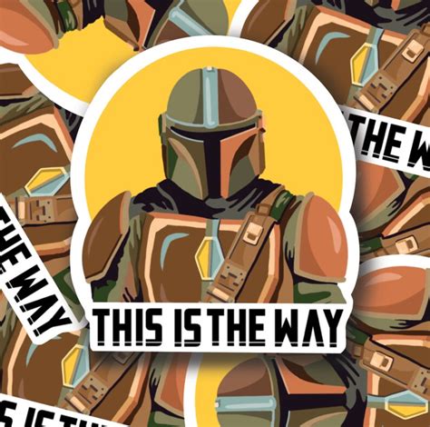 Mandalorian Sticker Etsy