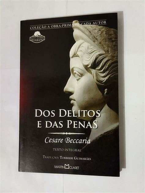 Dos Delitos E Das Penas Cesare Beccaria Seboterapia Livros