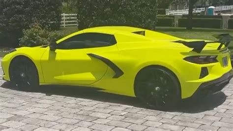 Rick Ross Whips Around Town In His 68k Neon Green Corvette