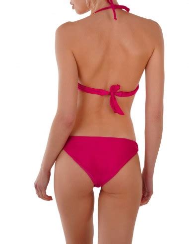 Bikini Super Push Up Con Cuore Volant E Slip O Brasiliana Magenta