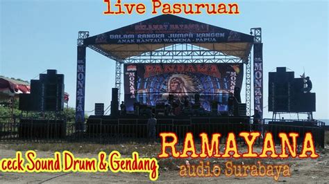 Ceck Sound Ramayana Audio Drum Gendang Om Monata Live Nguling