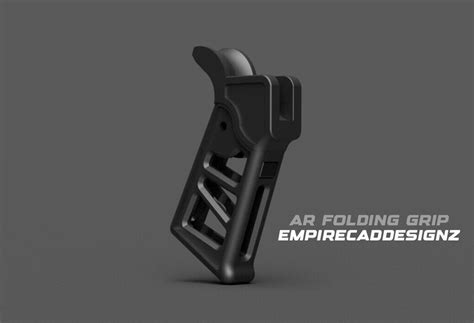 3d File Ergonomic Folding Pistol Grip For M16 M4 Ar15 🔫 ・3d Printable Model To Download・cults