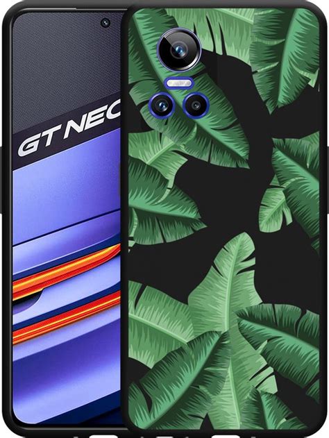 Realme Gt Neo Hoesje Zwart Palm Leaves Designed By Cazy Bol