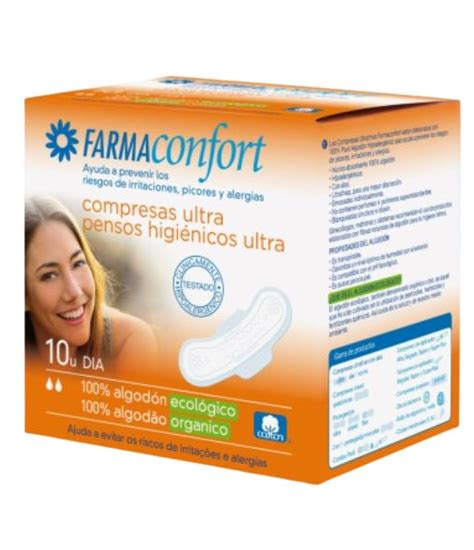 Farmaconfort Compresas Ultra Día de Algodón con Alas 10 Unidades Farmaten