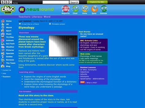 Etymology Lesson Plan for 3rd - 6th Grade | Lesson Planet