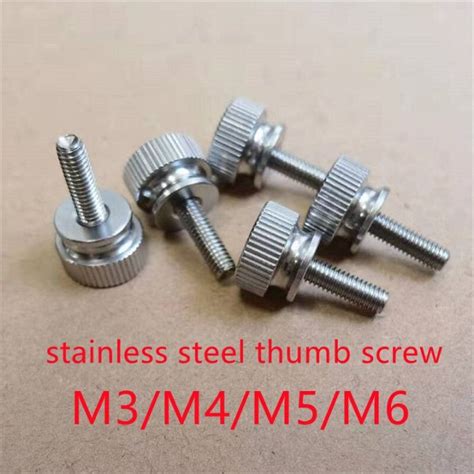 2 10pcs M2 M2 5 M3 M4 M5 M6 Stainless Steel Step Knurled Thumb Screw