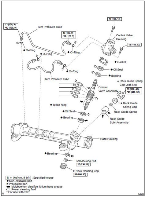 Toyota Corolla Repair Manual Components Rack Pinion Power Steering