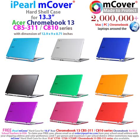 Ipearl Mcover Hard Shell Case For Inch Acer Chromebook Cb