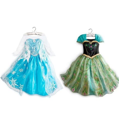 Cutehill Deux Robes Costume De Reine Des Neiges Pour Enfants