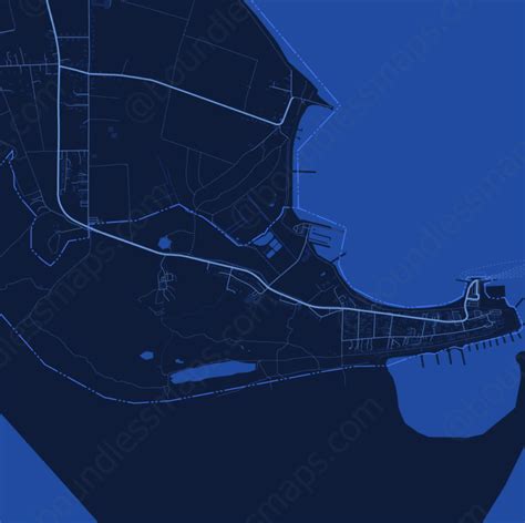 Amrum - Dark Blue Vector Map | Boundless Maps