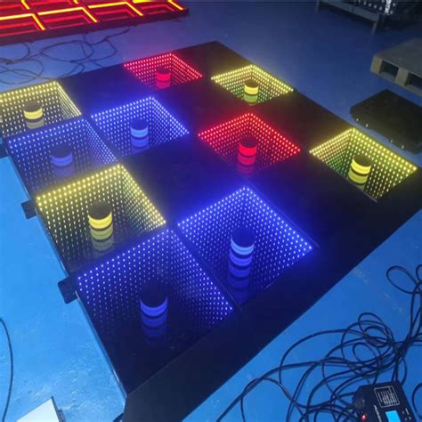 60X60cm Wireless Magnetic 3D LED Dance Floor Tile DJ Lighting China