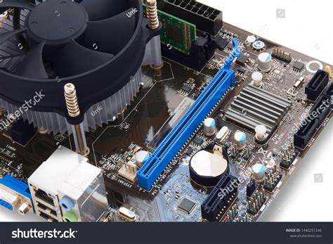 Part Motherboard Video Card Slot On Stock Photo 1440251246 | Shutterstock