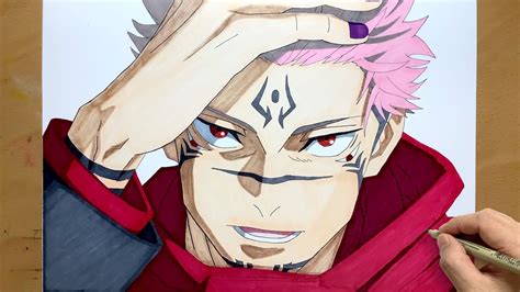 How To Draw Sukuna From Jujutsu Kaisen Step By Step Draw Anime