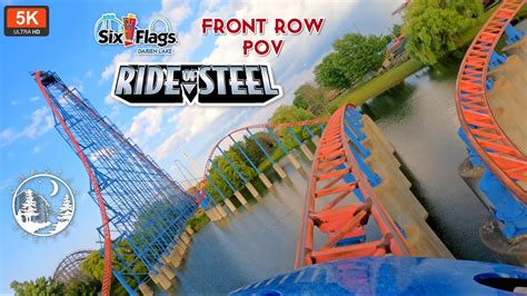 Ride Of Steel Front Row Onride Pov 5k 60fps Intamin Hyper Coaster