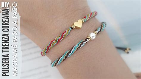 DIY PULSERA TRENZA COREANO COMO HACER PULSERAS FÁCIL Y RÁPIDO