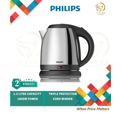 Philips Stainless Steel Body Jug Kettle L Hd Hd Lazada