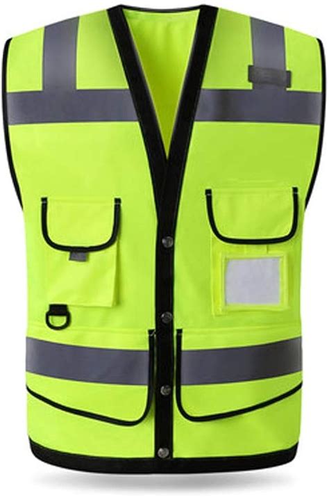 Zxpzz Haute Visibilité Gilet De Sécurité Réfléchissant Heavy Duty Mesh