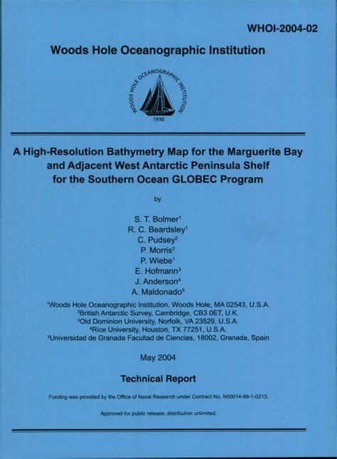 (PDF) A high resolution bathymetry map for the Marguerite Bay and ...