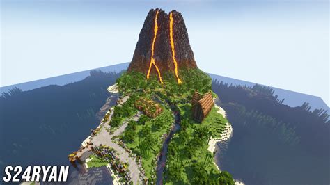 Minecraft Volcano Island