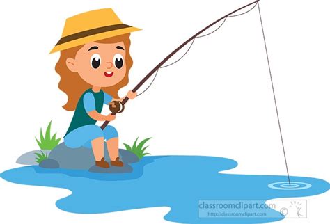 Woman Fishing Illustrations Royalty Free Vector Graphics Clip