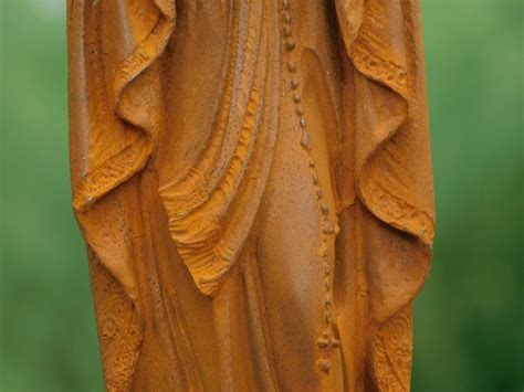 Mary Statue Cast Iron Oxide HANDGEMAAKT EU