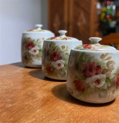 Conjunto Porcelana Pintado A Mao Década Anos 80 Móvel De Antiquário Porcelana Usado 86940708