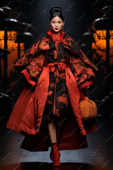 premium photo enchanting east  mesmerizing fashion show featuring