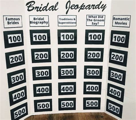 Bridal Jeopardy Game l Interactive Bridal Shower Game l Etsy España