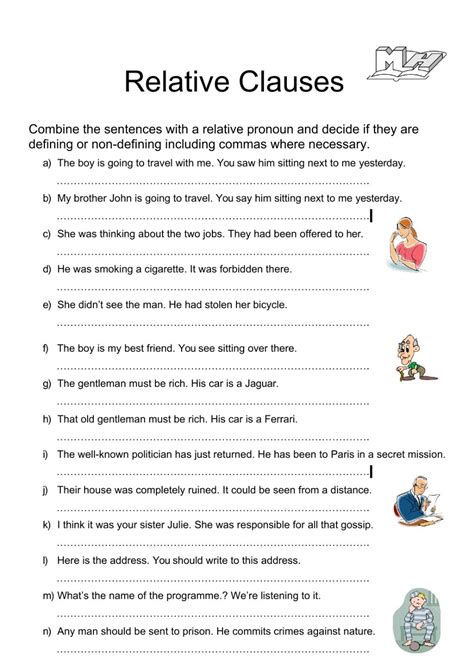 Relative Clauses Exercises