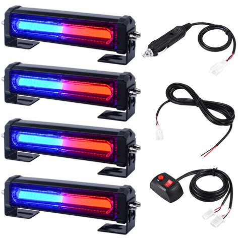 Buy 12v 24v Led Flashing Surface Flush And Grille Red Blue Emergency