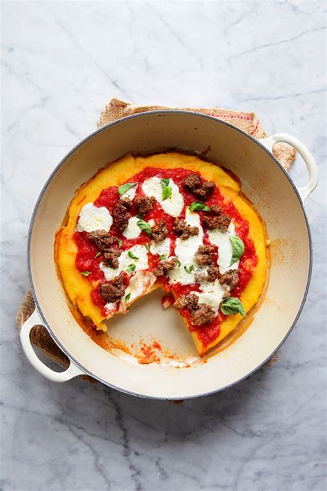 Skillet Polenta Pizza DeLallo