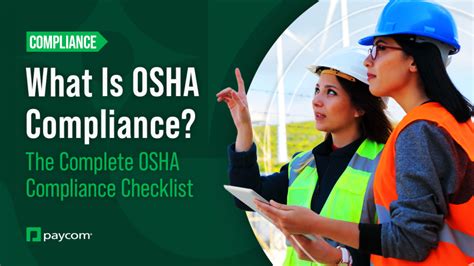 What Is OSHA Compliance The Complete OSHA Compliance Checklist