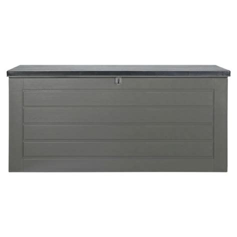 680L Outdoor Storage Box + Bench Seat in Dark Grey - Outdoor Storage Boxes