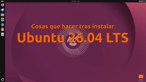 fazer apos instalar  ubuntu  lts resolute raccoon