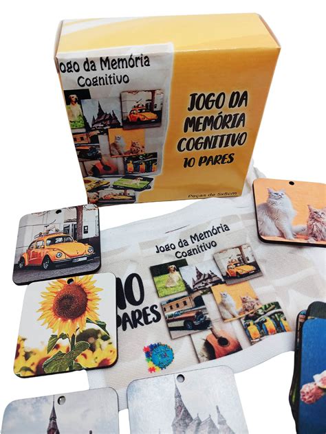 Jogo Para Memoria Idosos - Jogo da Memória Cognitivo para Idosos 20 pares