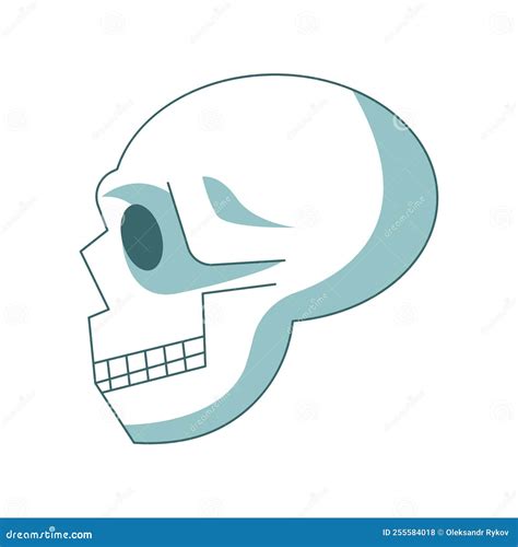 Neanderthal Skull, Primate. Stock Vector - Illustration of face, human ...