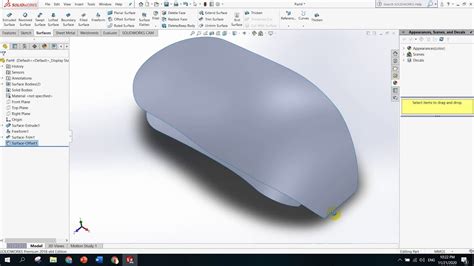 B I L Nh Offset Surface Ruled Surface Trong Solidworks Youtube