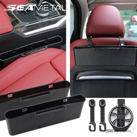 Seametal Car Seat Gap Storage Box Universal Seat Crevice Organizer