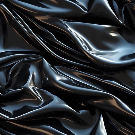 Textura De L Tex Preto Brilhante Em Estilo L Quido Foto Premium