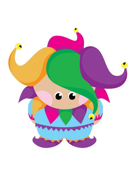 Mardi Gras Cartoon Jester Clip Art New Orleans Free Vector Clip Art