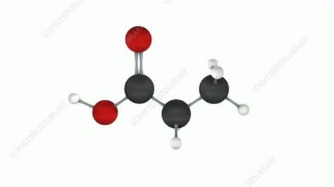 Propanoic acid molecule - Stock Video Clip - K004/5867 - Science Photo ...