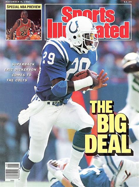 Indianapolis Colts Eric Dickerson Sports Illustrated Cover Photograph By Sports Illustrated