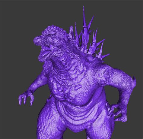 Stl File Godzilla Minus One Pose 3 Movie Detailed ゴジラ ・3d Printer Model