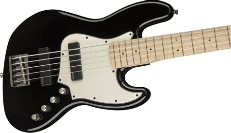 Bajo Eléctrico De Cuerpo Sólido Squier Contemporary Active Jazz Bass V Hh Black Negro