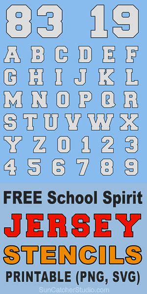 Jersey Font Letter Stencils Number And Alphabet Lettering Artofit