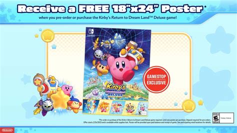 Pre-order Kirby's Return to Dream Land Deluxe through GameStop and get ...